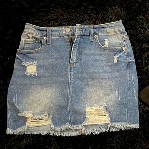 Mini jean skirt